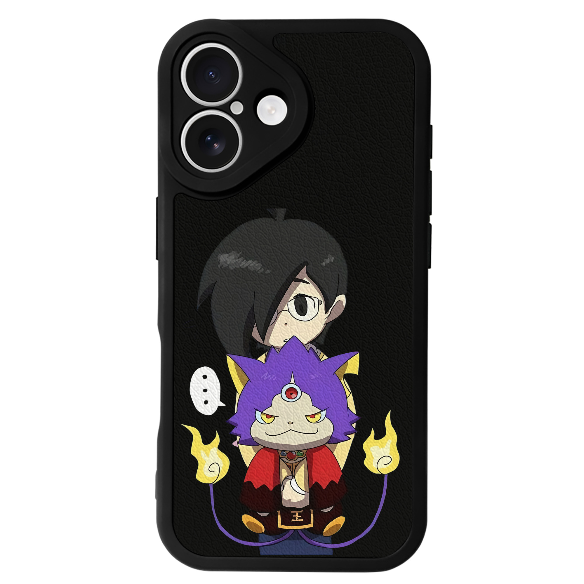 （画像用） 妖怪ウォッチ Yo-kai Watch 【iPhone 16シリーズ対応】シリコンスマホケース（レザー調） 材質：シリコン